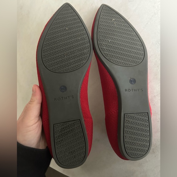 Rothy’s The Point flat - red size 8.5 - Picture 2 of 4